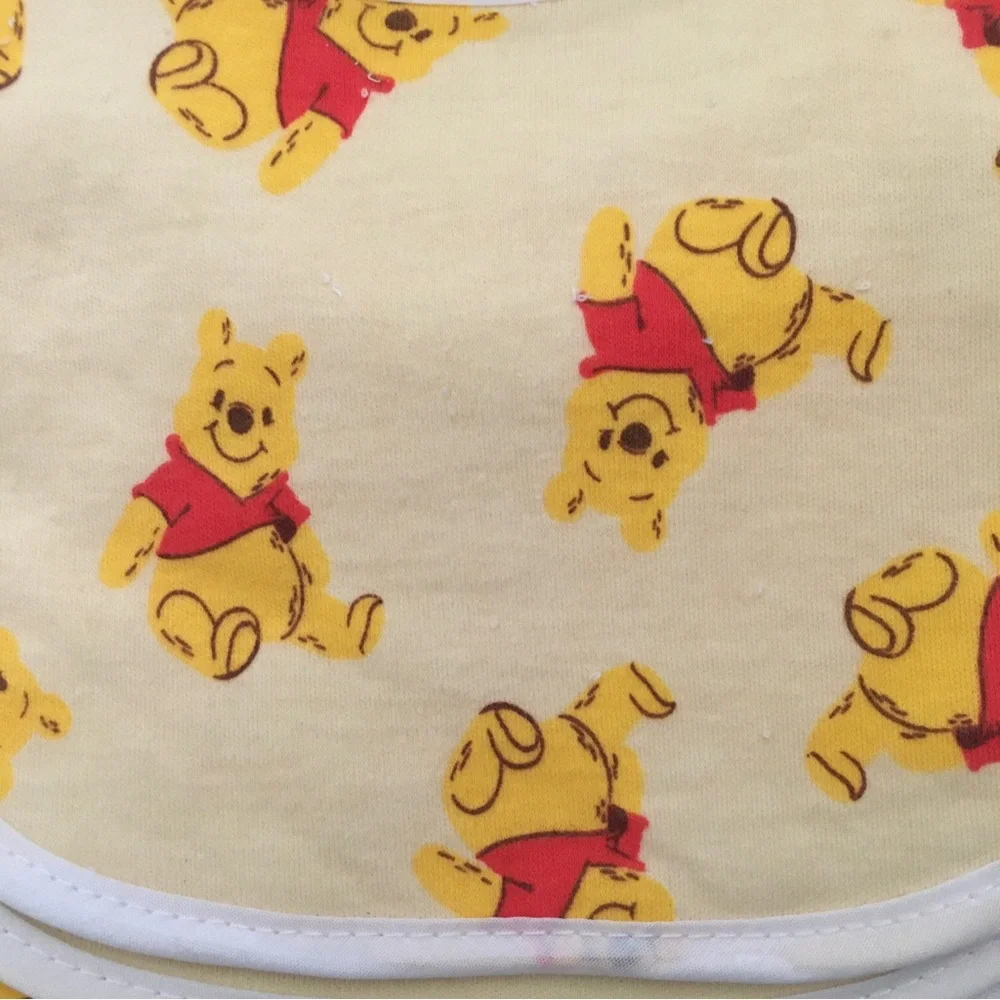 NEW 7 Bibs Winnie the Pooh Bear Theme Variety Pack | Disney Baby